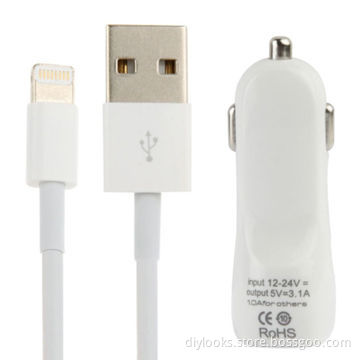 Wholesale Car Charger + USB Cable for Mobile Phones